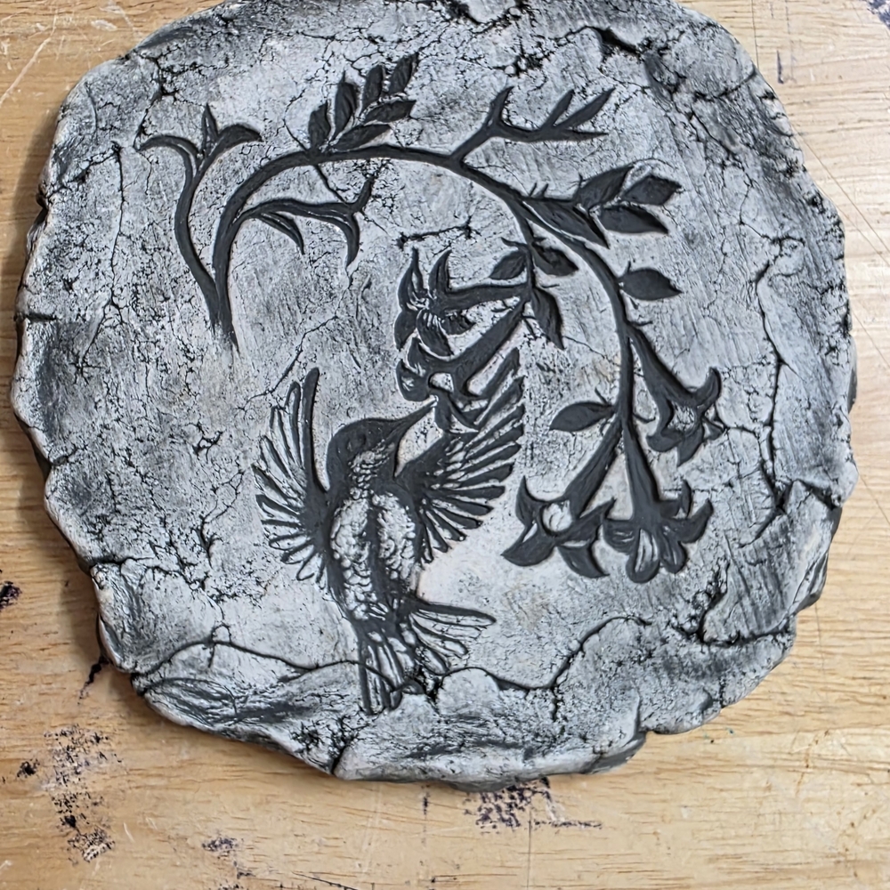 Hummingbird Shapes Of  Clay By Stan Langtwait Mount St Helen’s Volcanic Ash Vtg